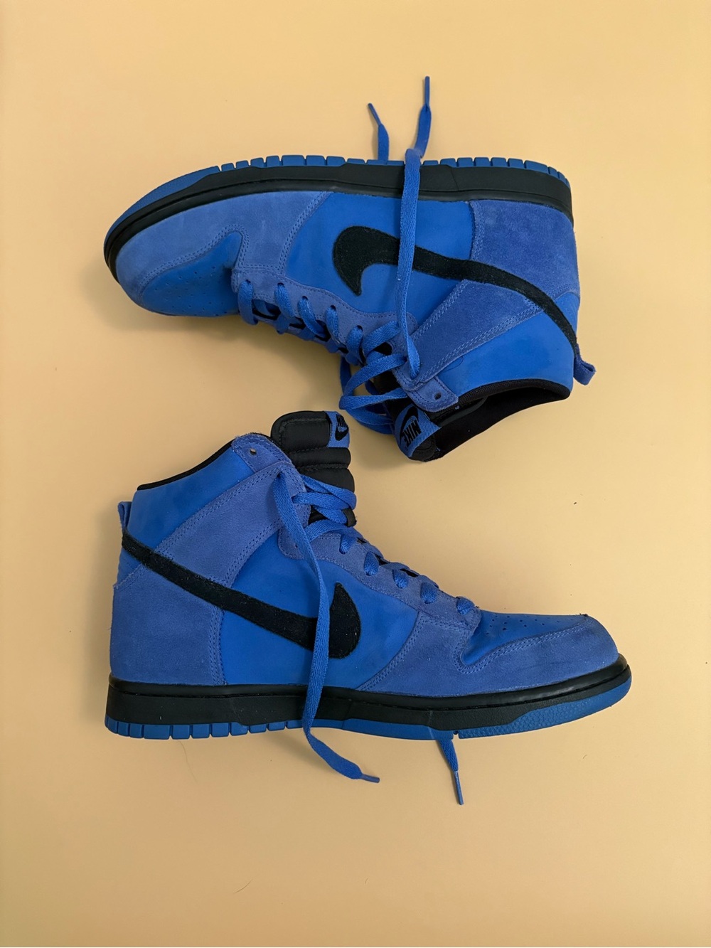 Nike Dunk High Suede Comet Blue Mens Size US 9.5 Basketball Sneakers Shoes